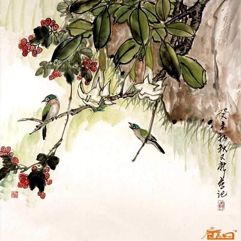 花鸟5-69x69cm