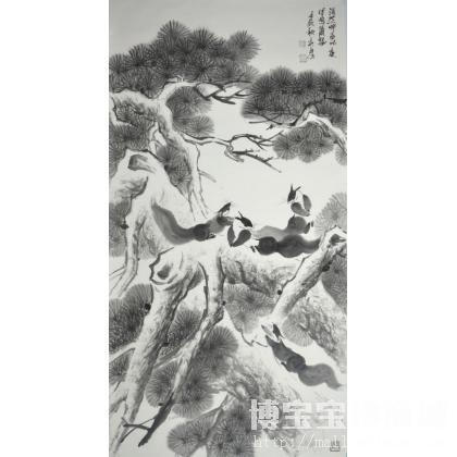 王庆勇《浩然呼西风》 类别: 国画花鸟作品